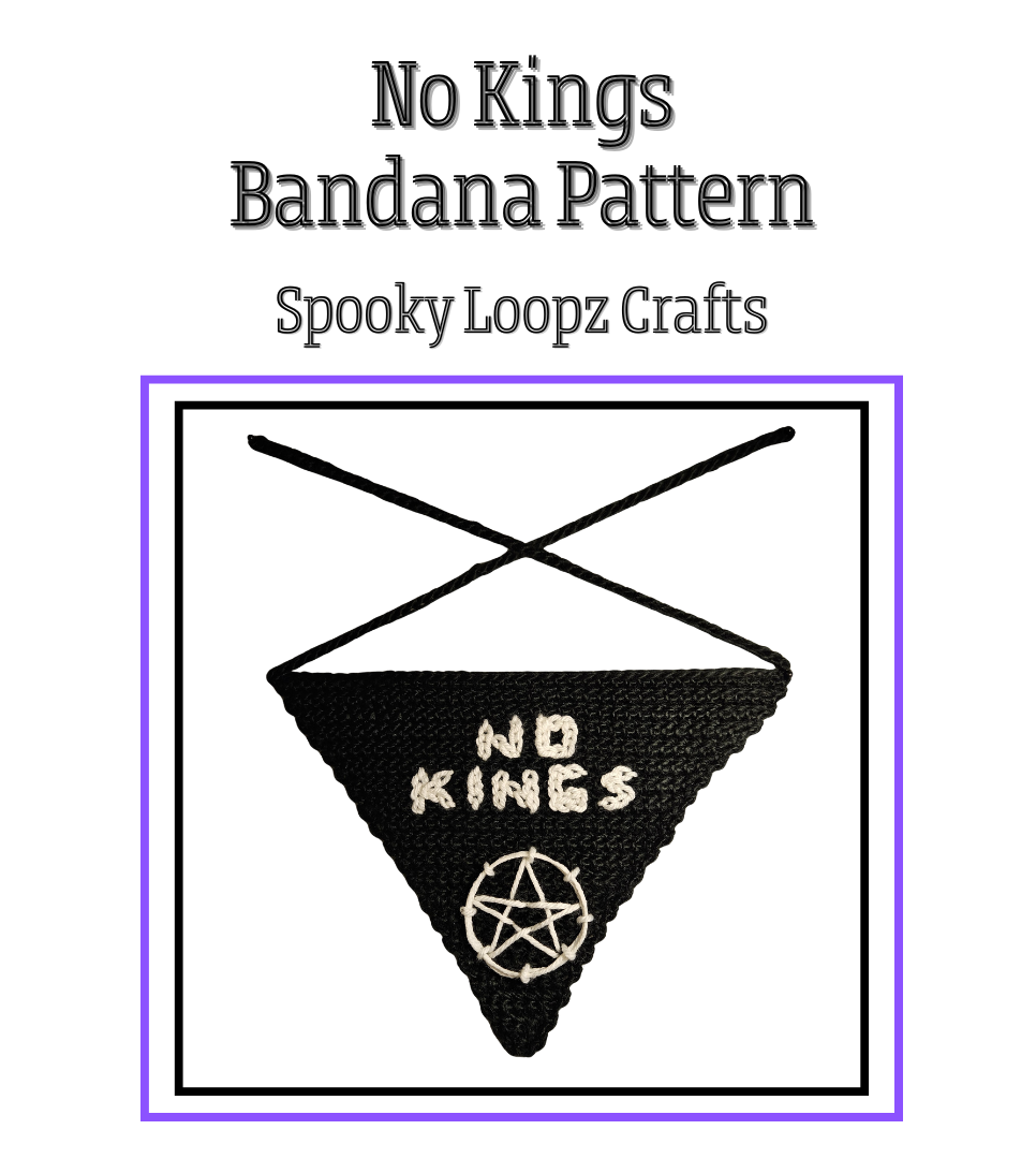 No Kings Bandana Pattern cover
